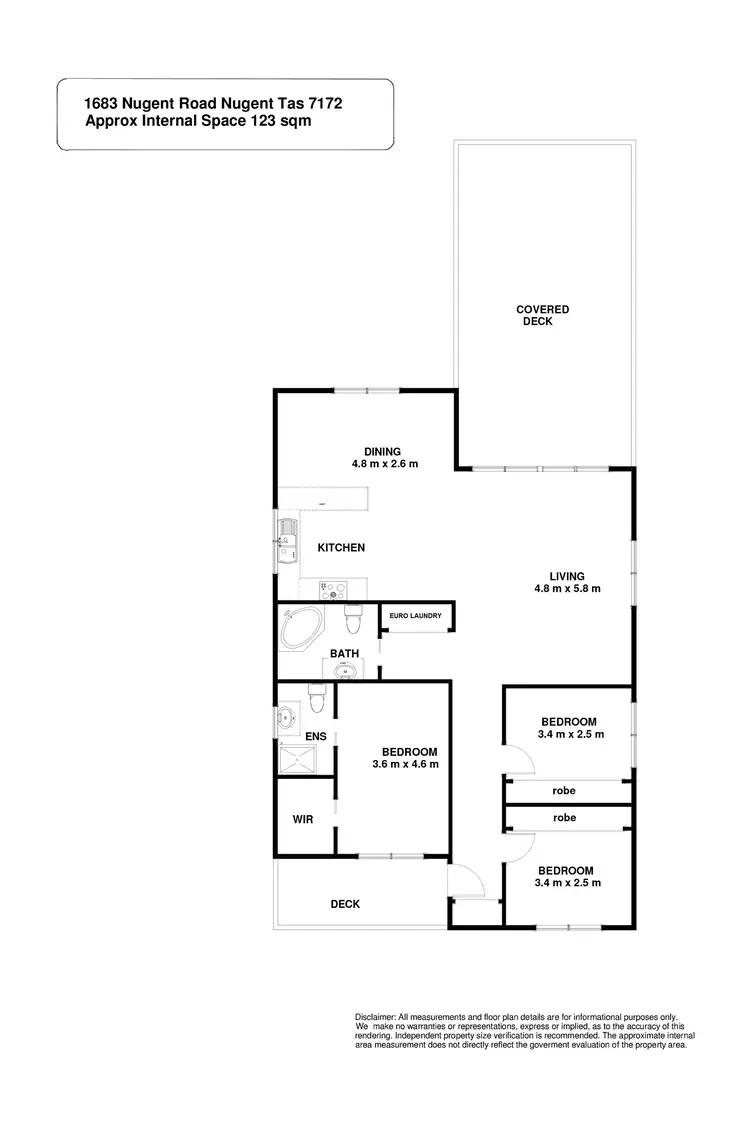 Floorplan of Homely house listing, 1683 Nugent Road, Nugent TAS 7172