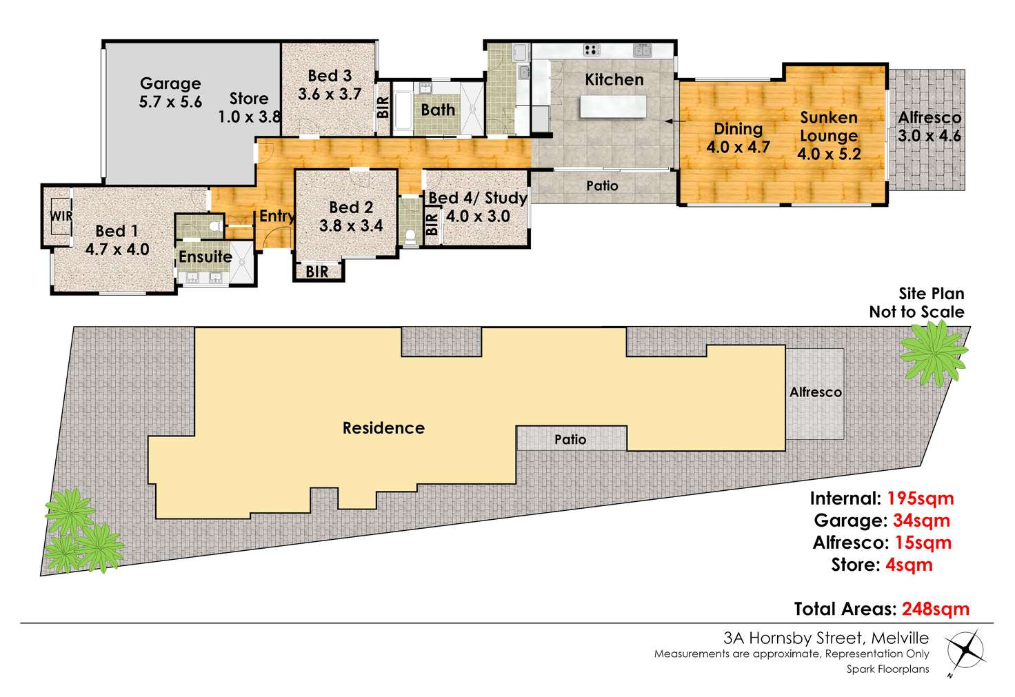 Floorplan of Homely house listing, 3A Hornsby Street, Melville WA 6156