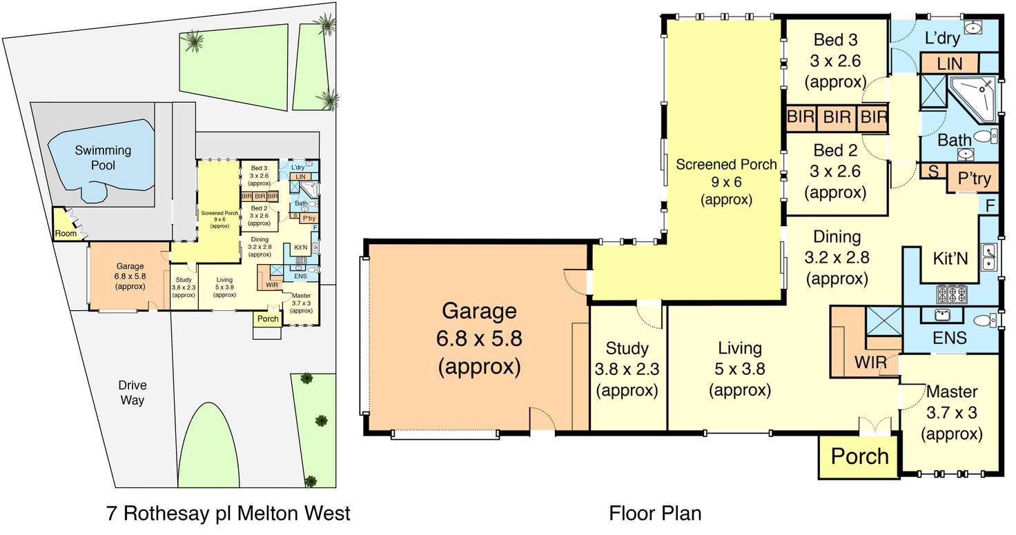 Floorplan of Homely house listing, 7 Rothesay Place, Melton West VIC 3337