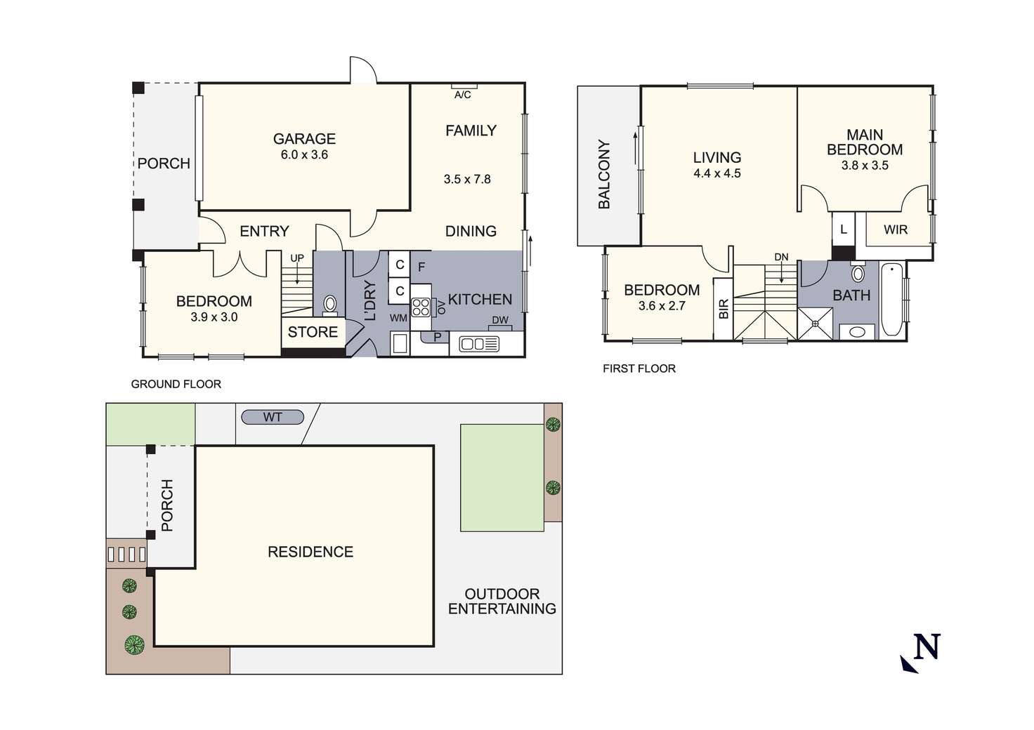 Floorplan of Homely townhouse listing, 7 White Flats Terrace, Croydon VIC 3136