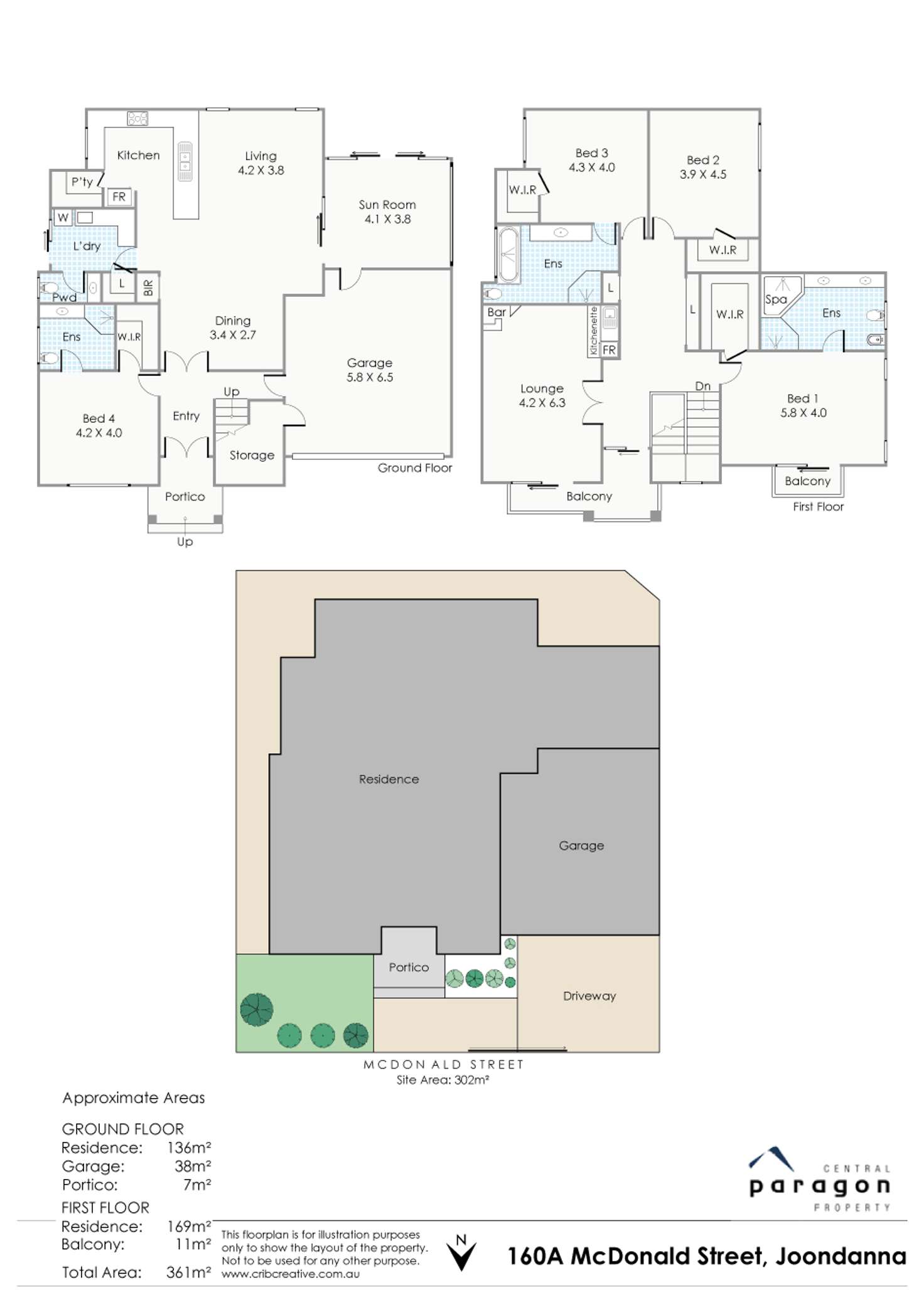 Floorplan of Homely house listing, 160A Mcdonald Street, Joondanna WA 6060