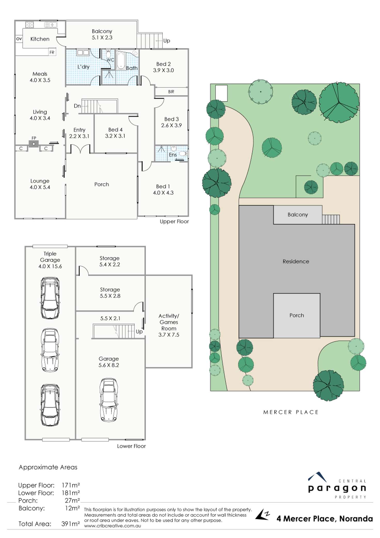 Floorplan of Homely house listing, 4 Mercer Place, Noranda WA 6062