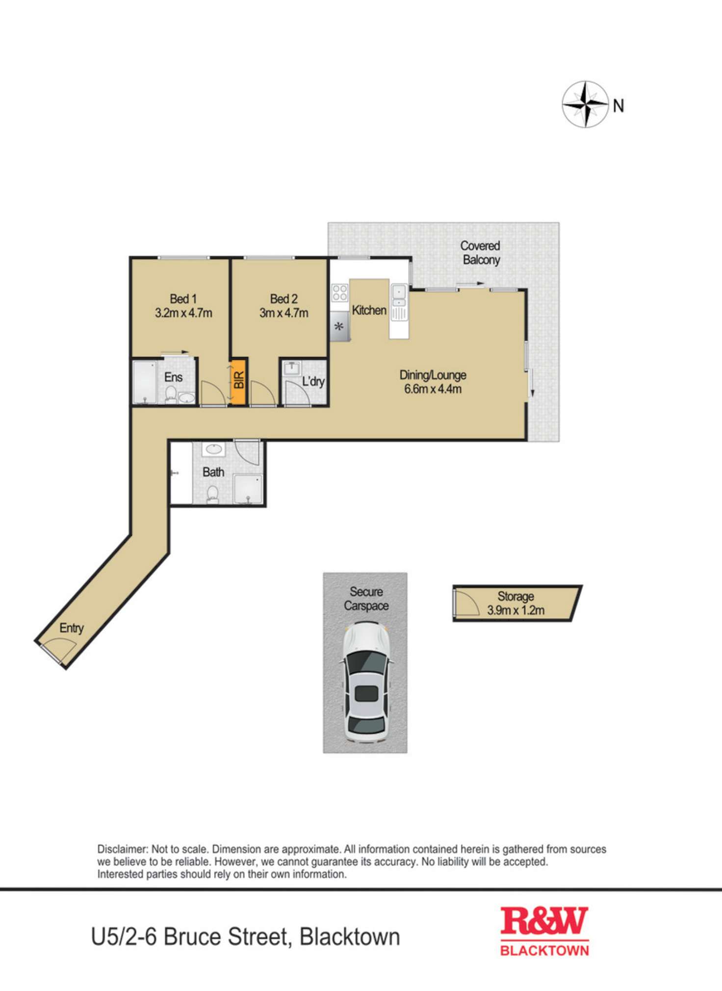 Floorplan of Homely unit listing, 5/2-6 Bruce Street, Blacktown NSW 2148