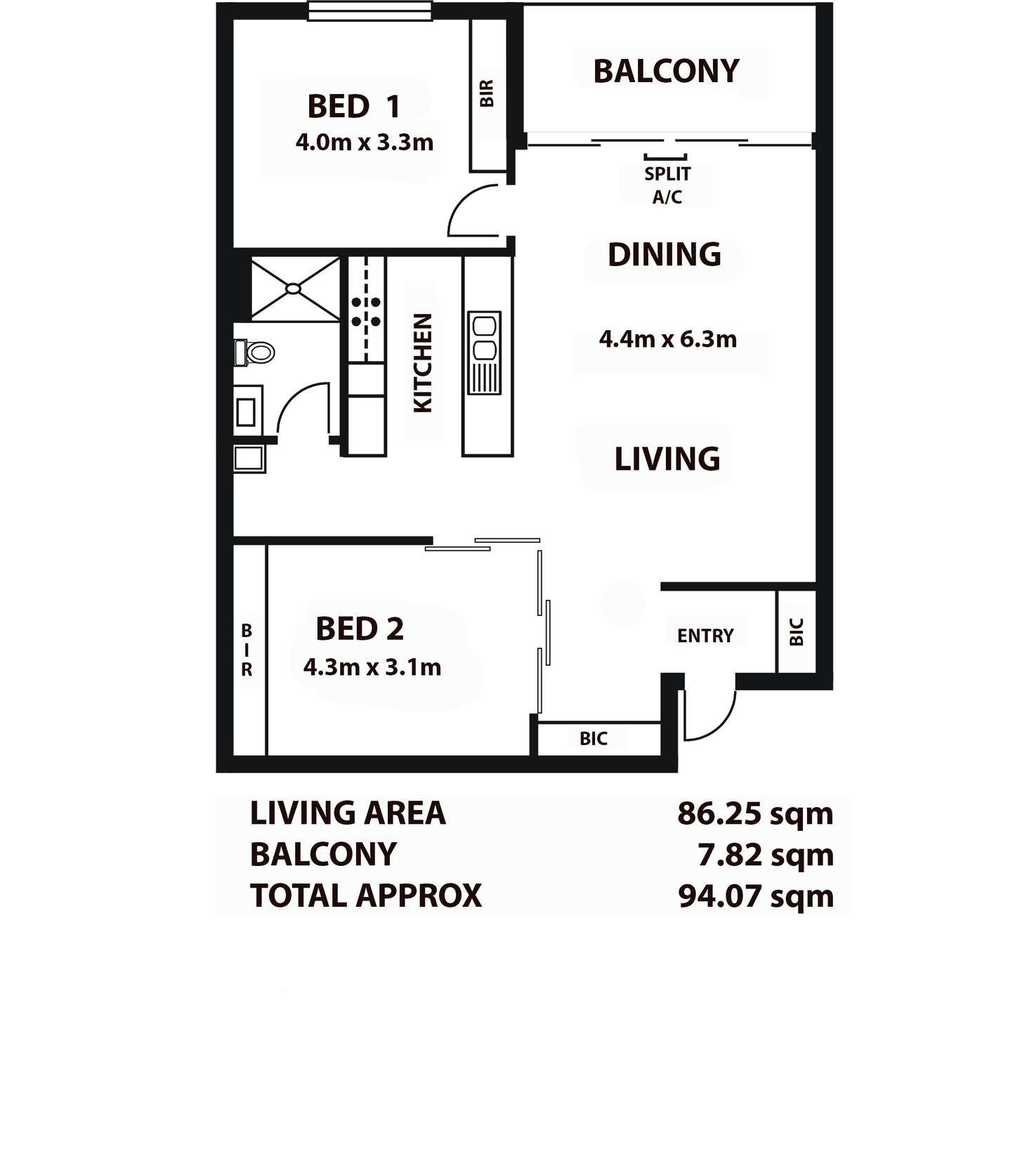 Floorplan of Homely apartment listing, 203/2 Augustine Street, Mawson Lakes SA 5095