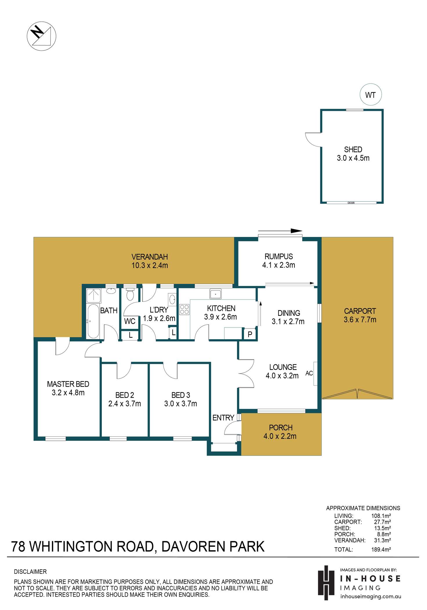 Floorplan of Homely house listing, 78 Whitington Road, Davoren Park SA 5113