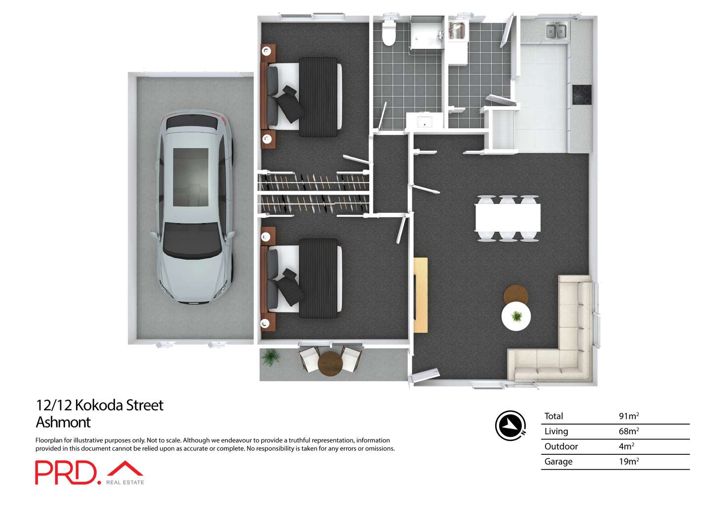 Floorplan of Homely house listing, 12/12 Kokoda Street, Ashmont NSW 2650