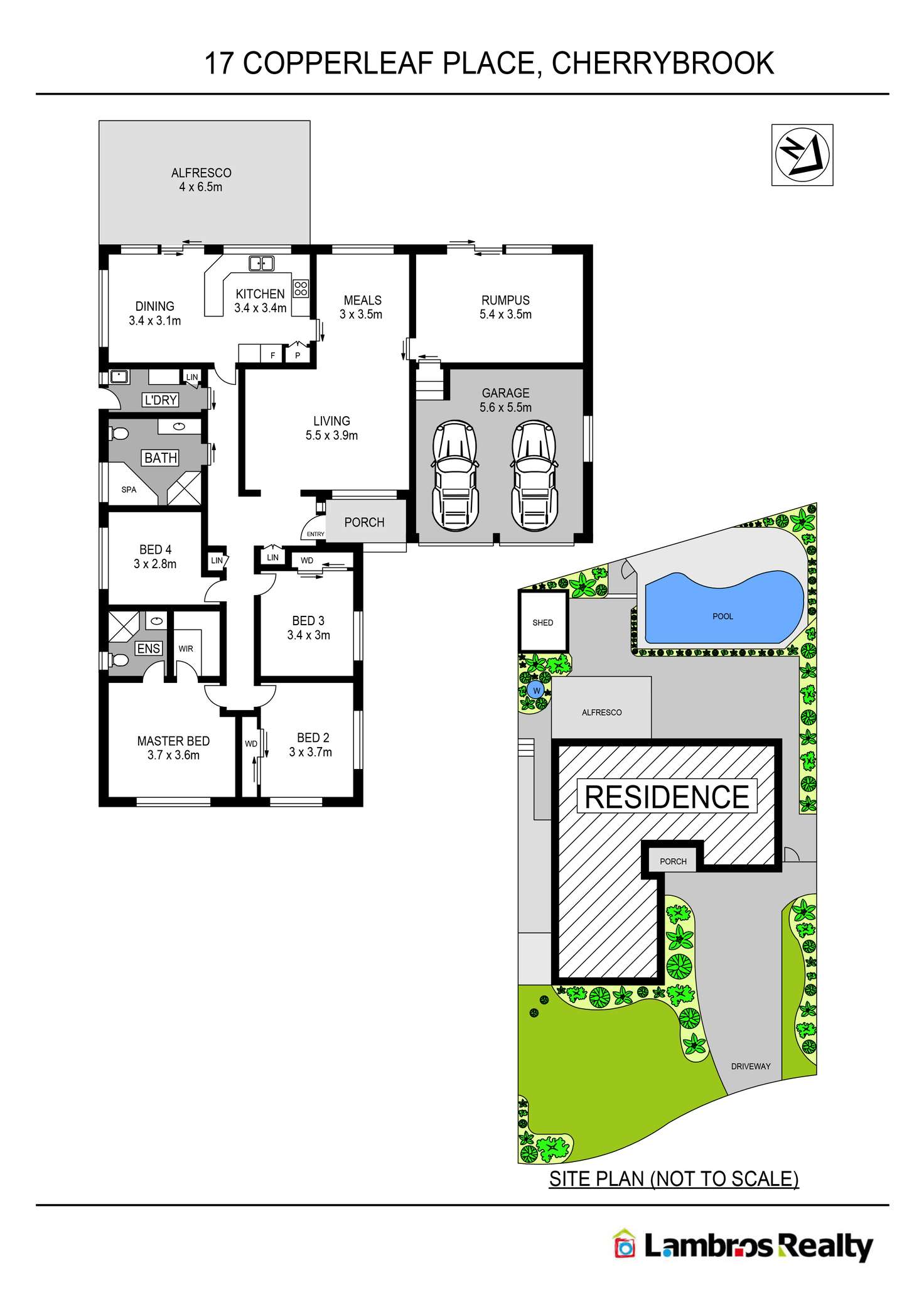 Floorplan of Homely house listing, 17 Copperleaf Pl, Cherrybrook NSW 2126