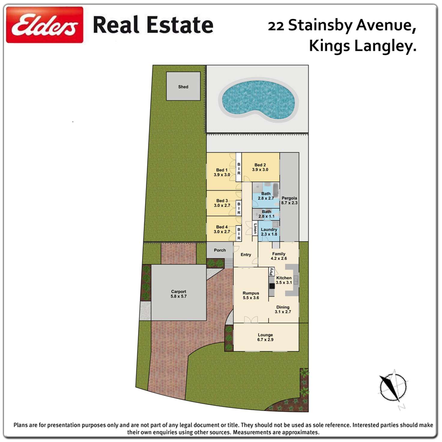 Floorplan of Homely house listing, 22 Stainsby Avenue, Kings Langley NSW 2147