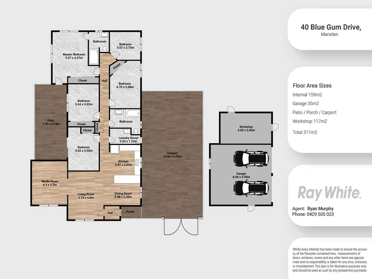 Floorplan of Homely house listing, 40 Blue Gum Drive, Marsden QLD 4132