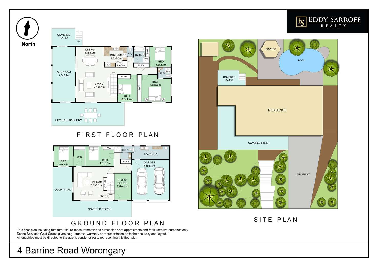 Floorplan of Homely house listing, 4 Barrine Drive, Worongary QLD 4213