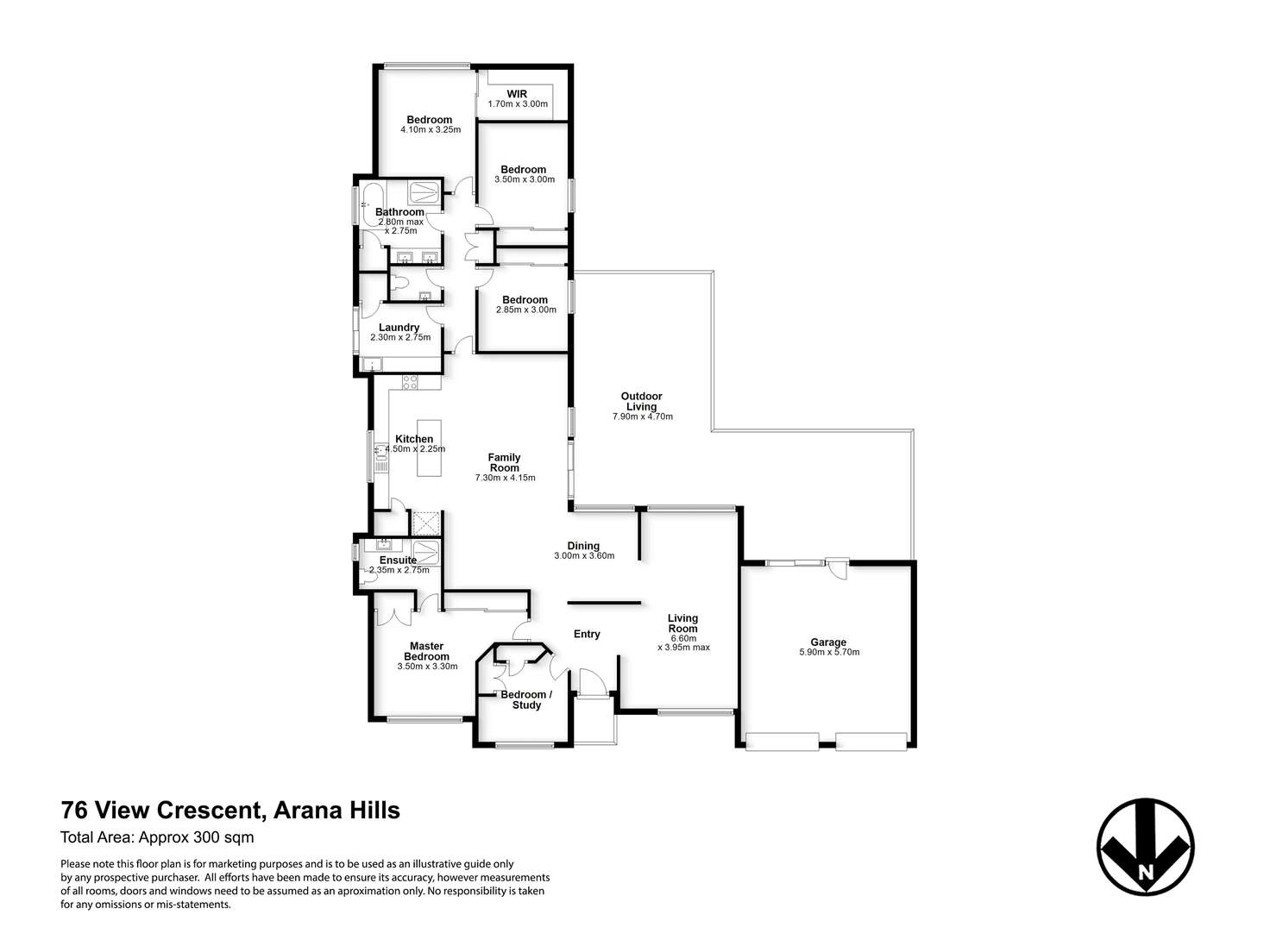 Floorplan of Homely house listing, 76 View Crescent, Arana Hills QLD 4054