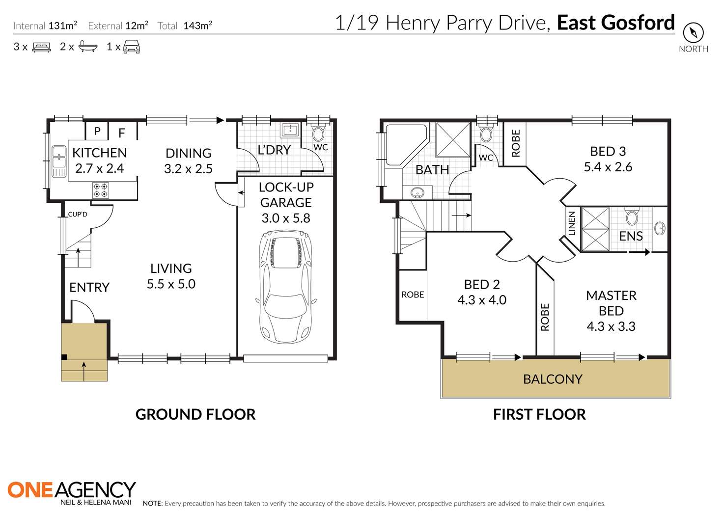 Floorplan of Homely townhouse listing, 1/19 Henry Parry Drive, East Gosford NSW 2250