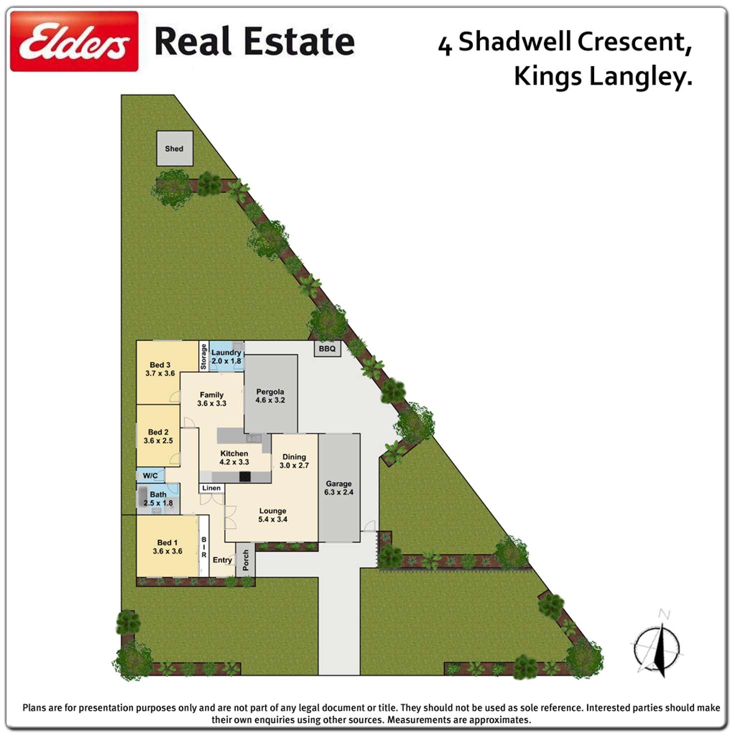 Floorplan of Homely house listing, 4 Shadwell Crescent, Kings Langley NSW 2147