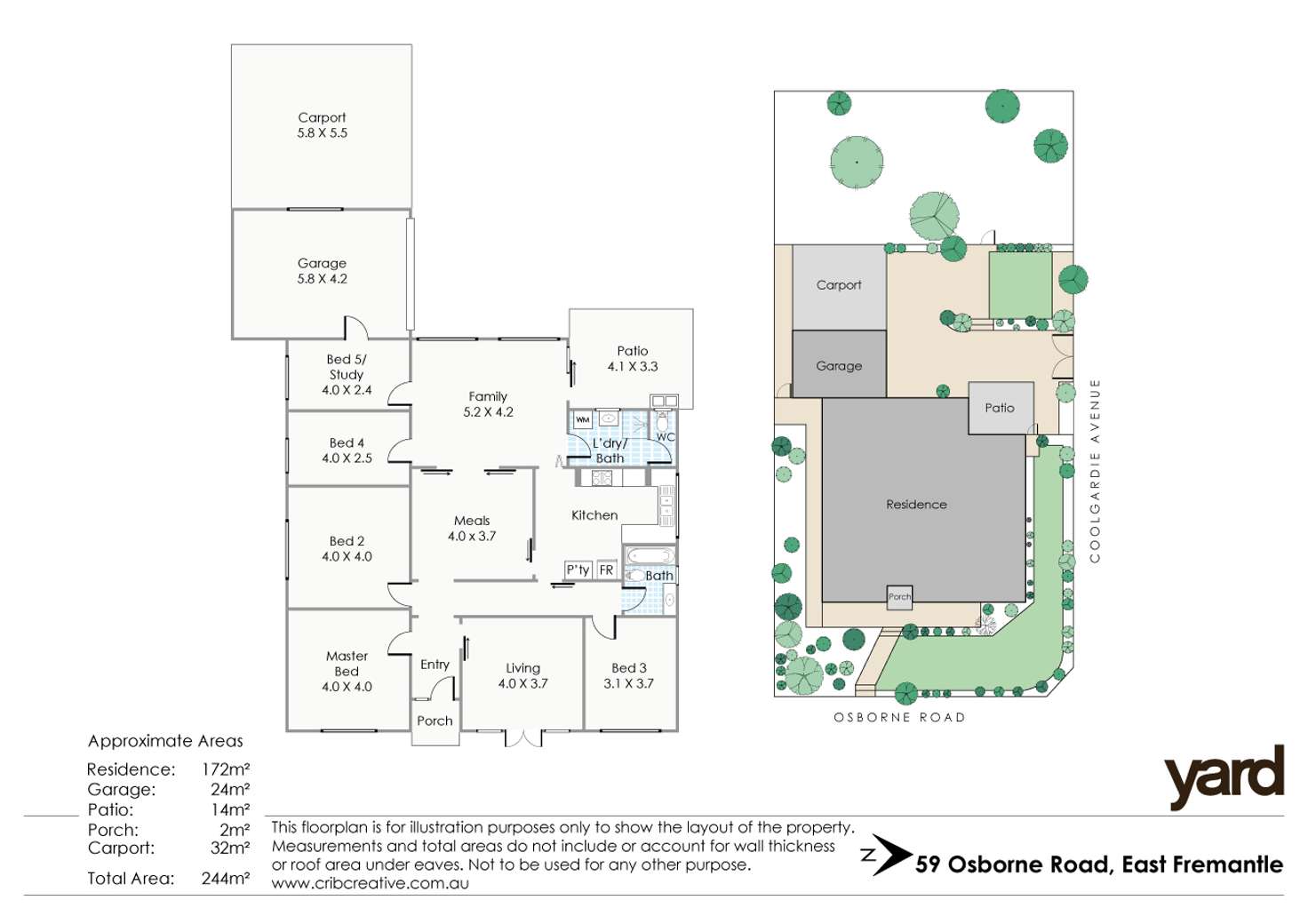 Floorplan of Homely house listing, 59 Osborne Road, East Fremantle WA 6158
