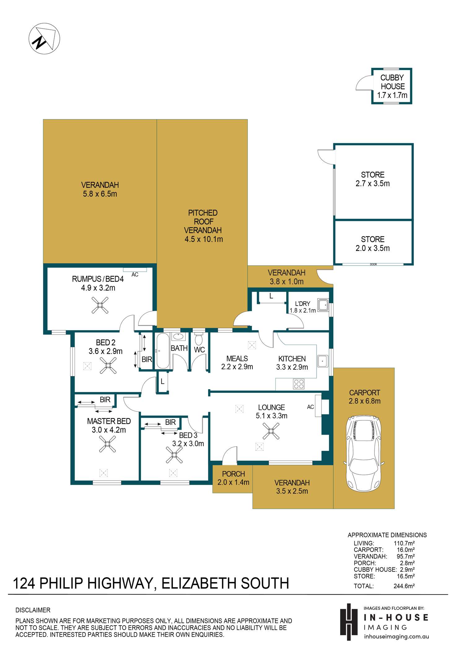 Floorplan of Homely house listing, 124 Philip Highway, Elizabeth South SA 5112