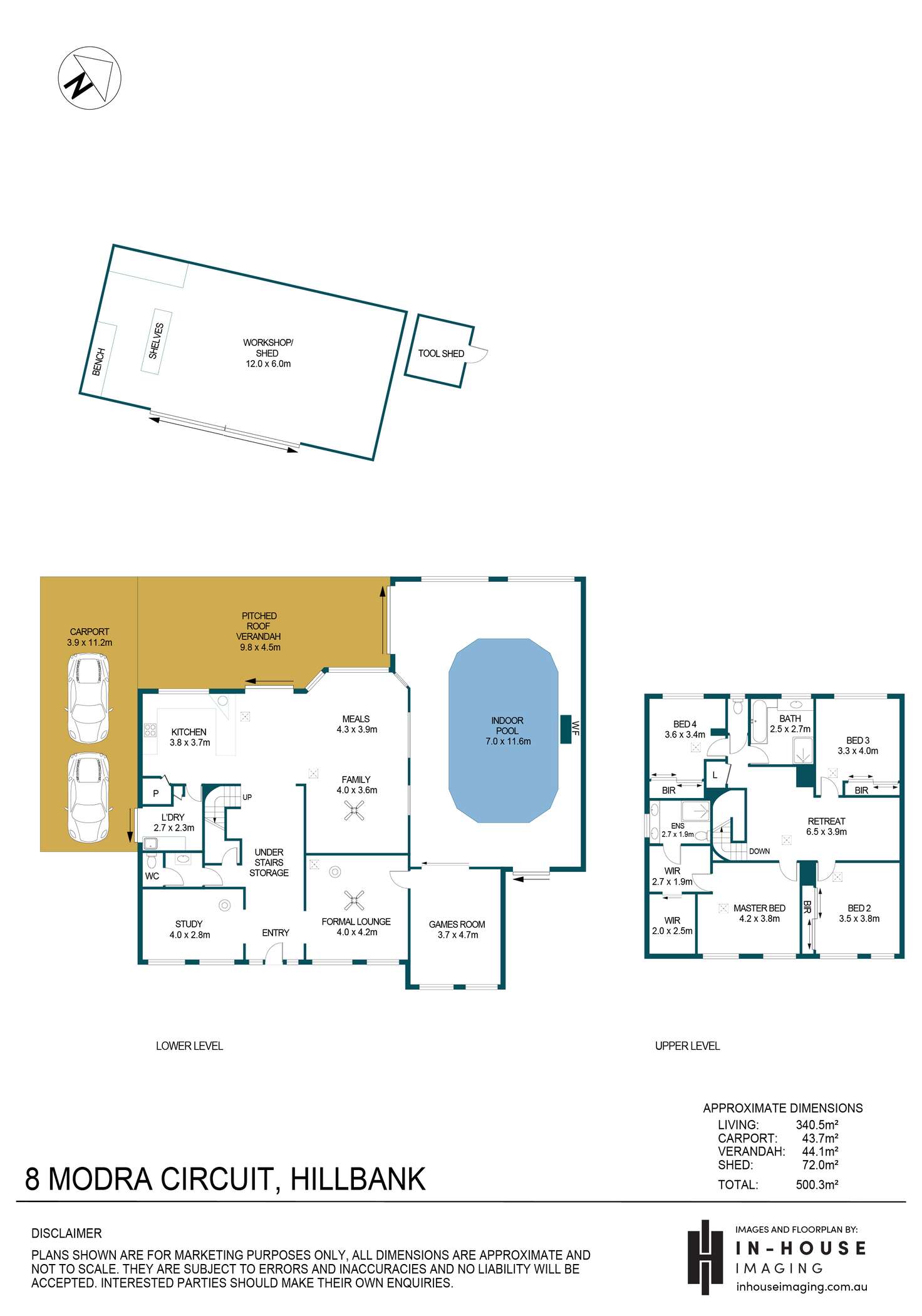 Floorplan of Homely house listing, 8 Modra Circuit, Hillbank SA 5112