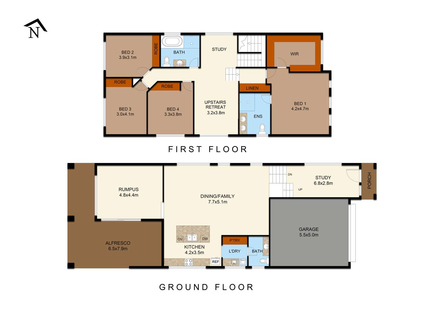 Floorplan of Homely house listing, 58 Leppington House Drive, Denham Court NSW 2565