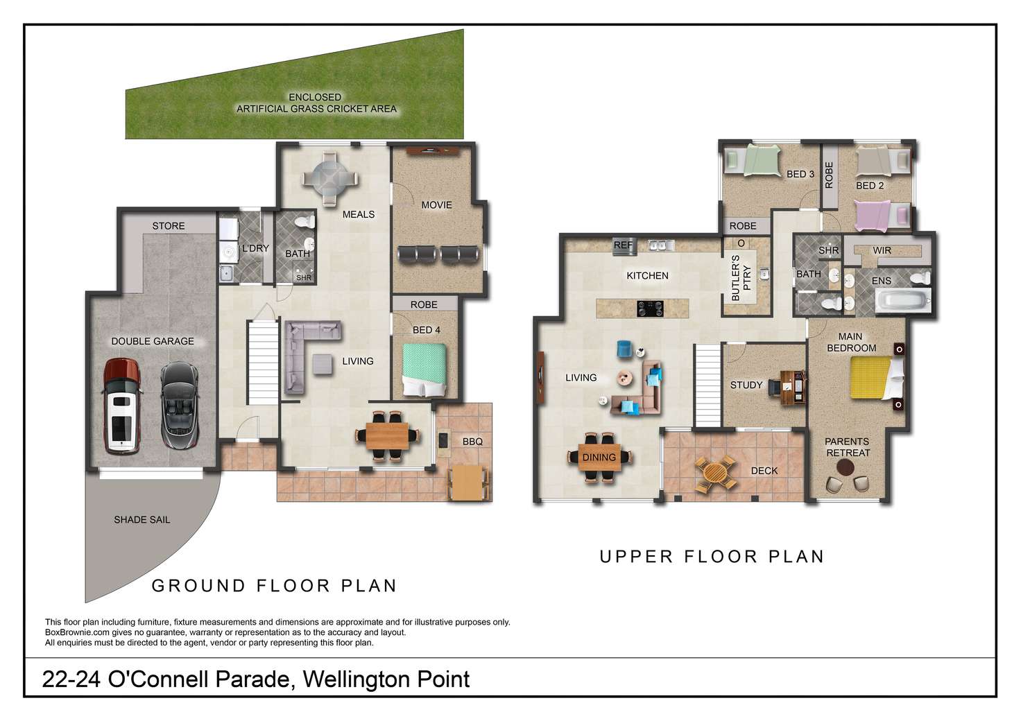 Floorplan of Homely house listing, 22-24 O'Connell Parade, Wellington Point QLD 4160