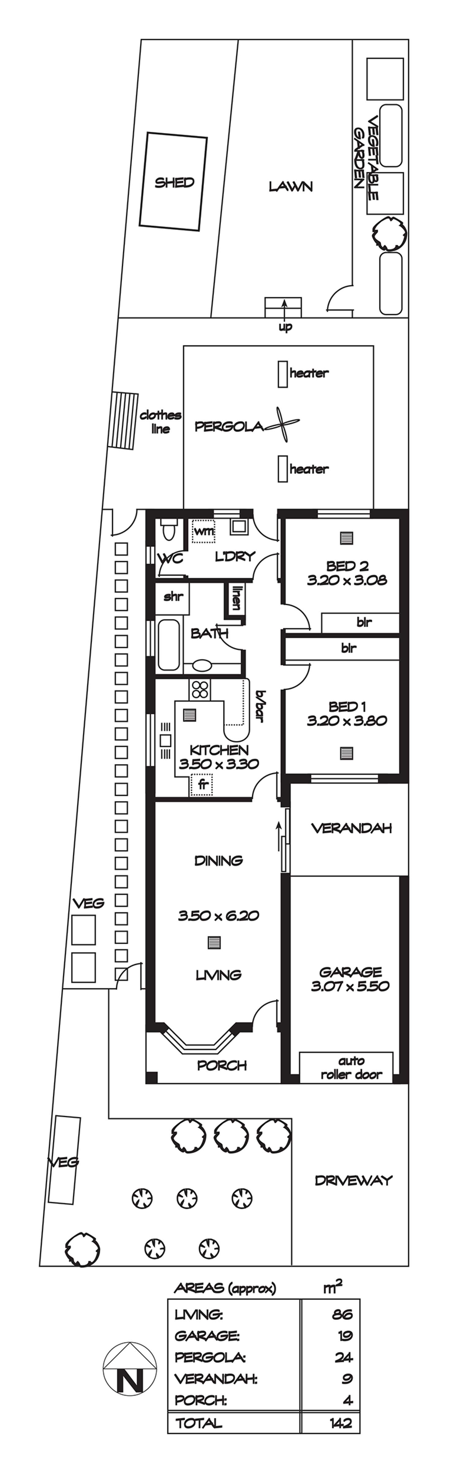 Floorplan of Homely house listing, 20A Mercedes Drive, Holden Hill SA 5088