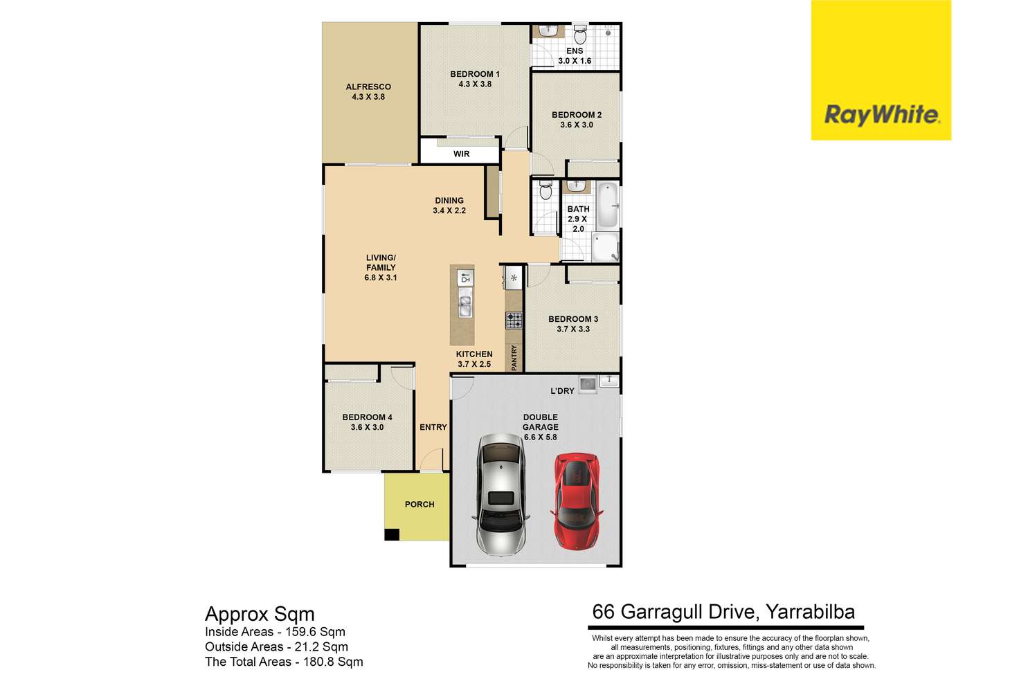 Floorplan of Homely house listing, 66 Garragull Drive, Yarrabilba QLD 4207