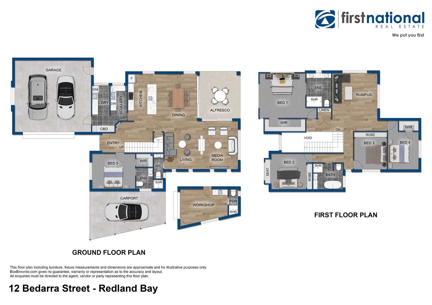 Floorplan of Homely house listing, 12 Bedarra Street, Redland Bay QLD 4165