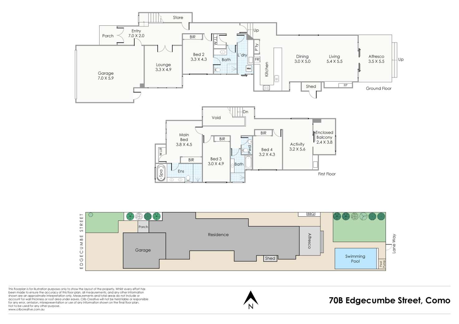 Floorplan of Homely house listing, 70b Edgecumbe Street, Como WA 6152