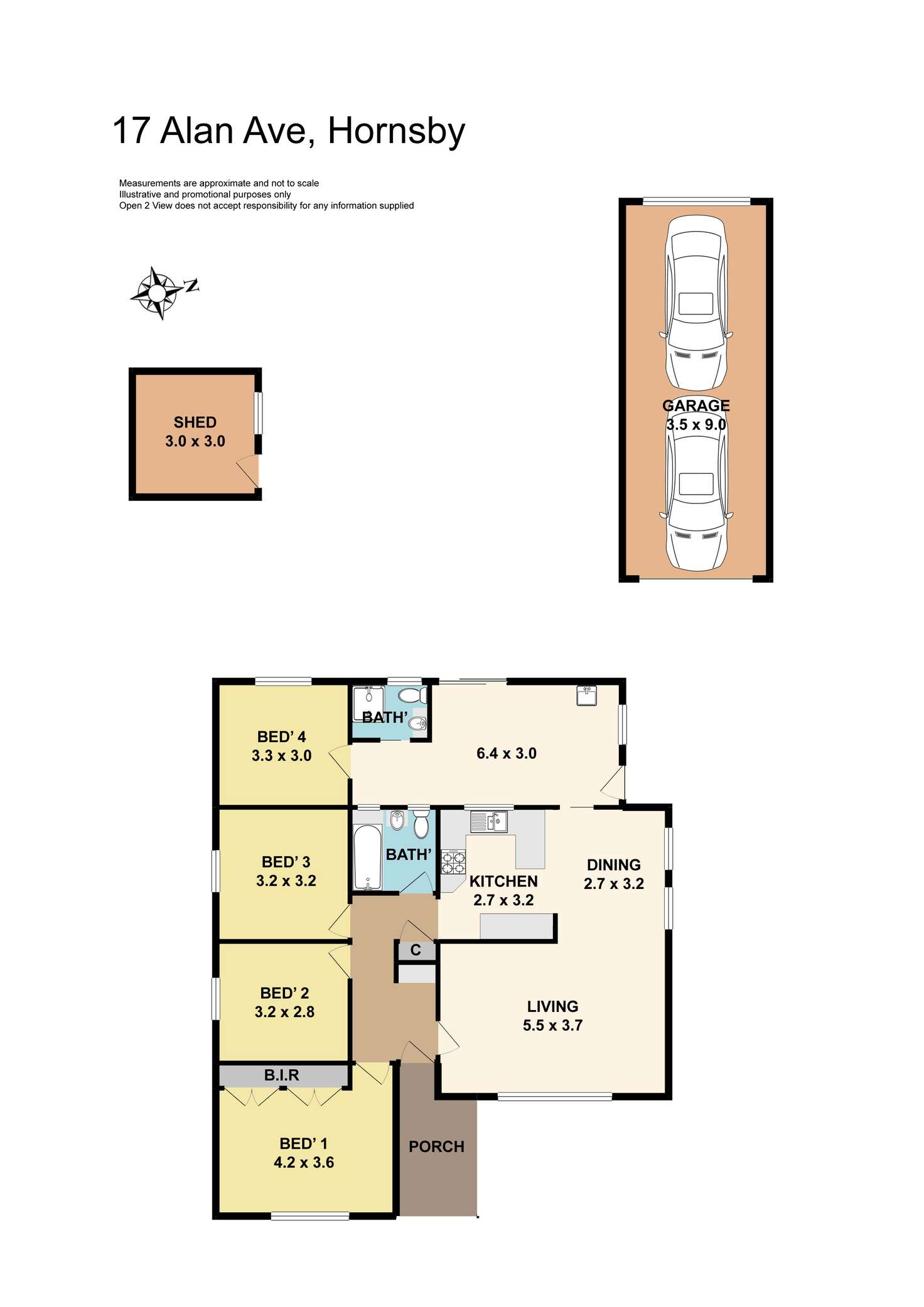Floorplan of Homely house listing, 17 Alan Avenue, Hornsby NSW 2077