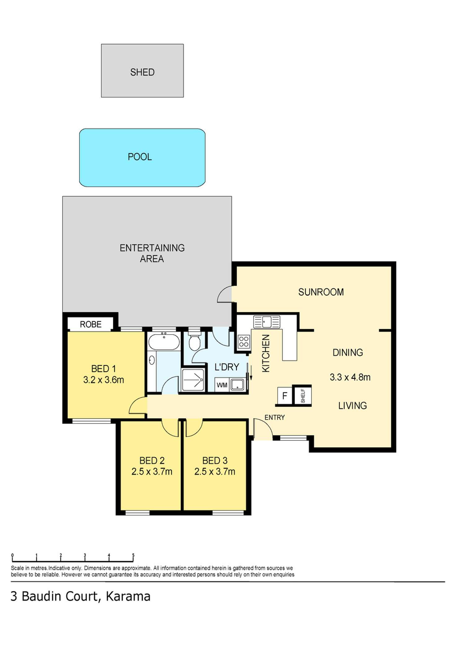 Floorplan of Homely house listing, 3 Baudin Court, Karama NT 812