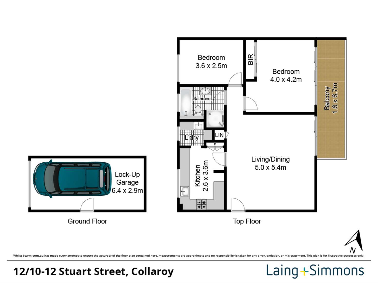 Floorplan of Homely apartment listing, 12/10-12 Stuart Street, Collaroy NSW 2097