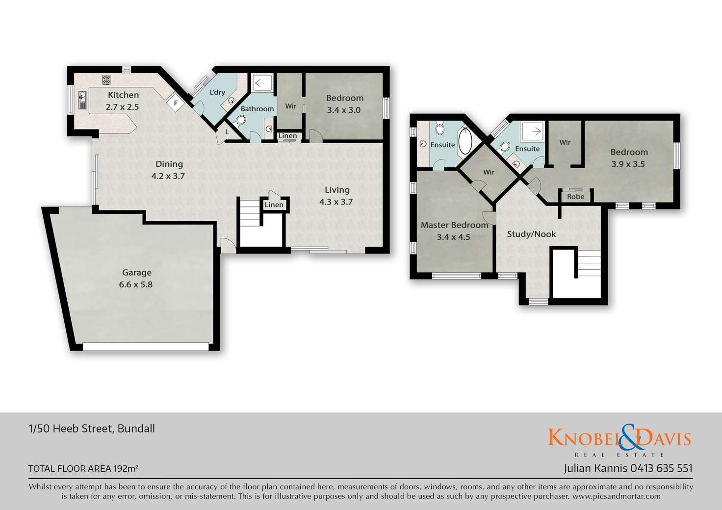 Floorplan of Homely semiDetached listing, 1/50 Heeb Street, Bundall QLD 4217