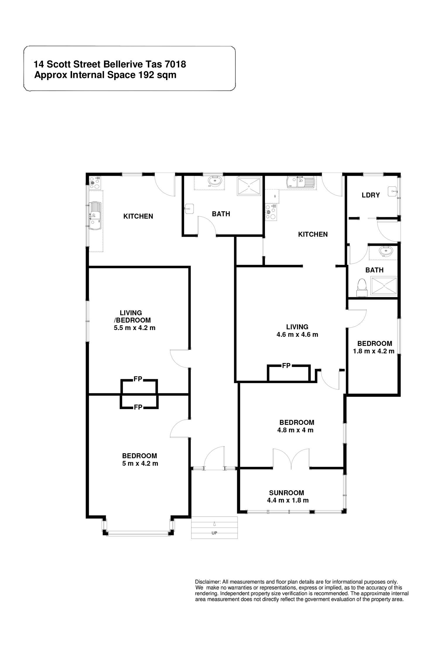 Floorplan of Homely house listing, 14 Scott Street, Bellerive TAS 7018