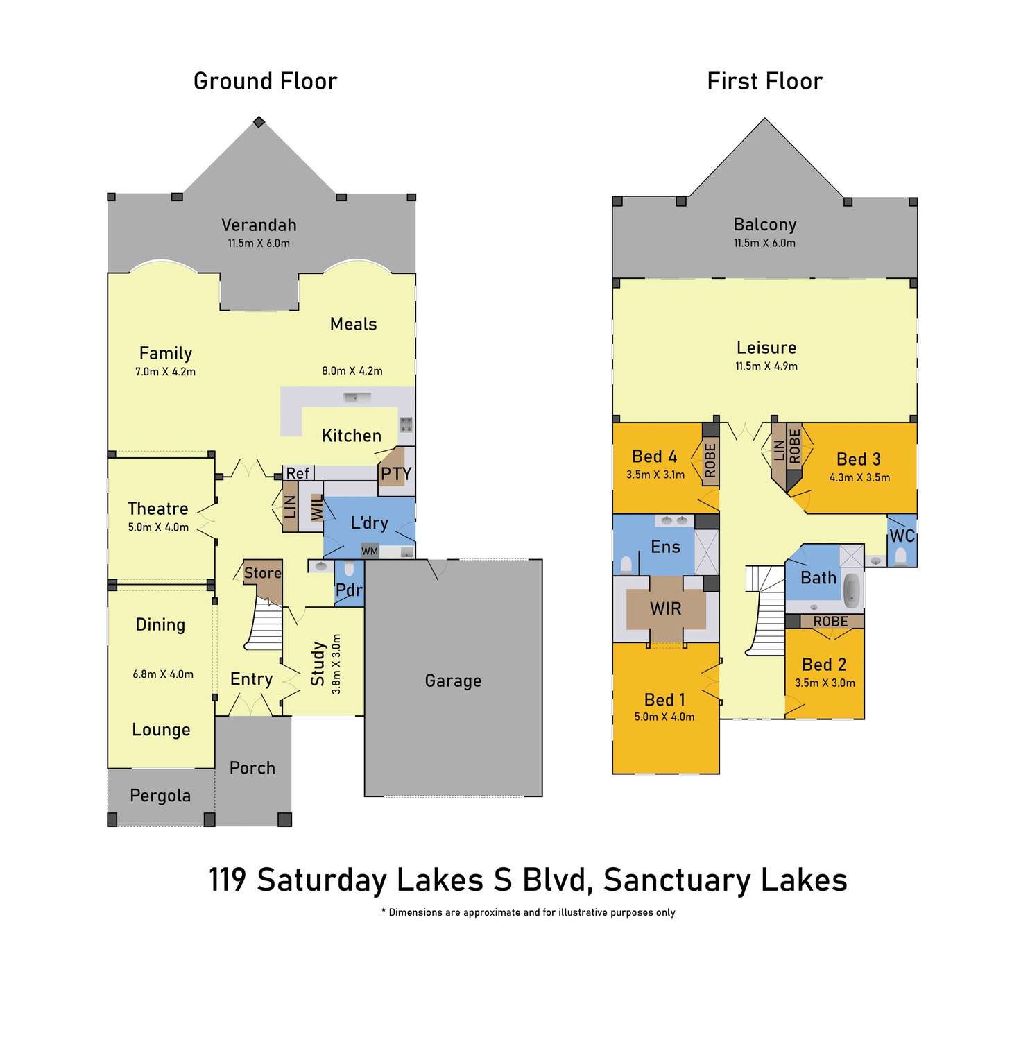 Floorplan of Homely house listing, 119 Sanctuary Lakes South Boulevard, Sanctuary Lakes VIC 3030
