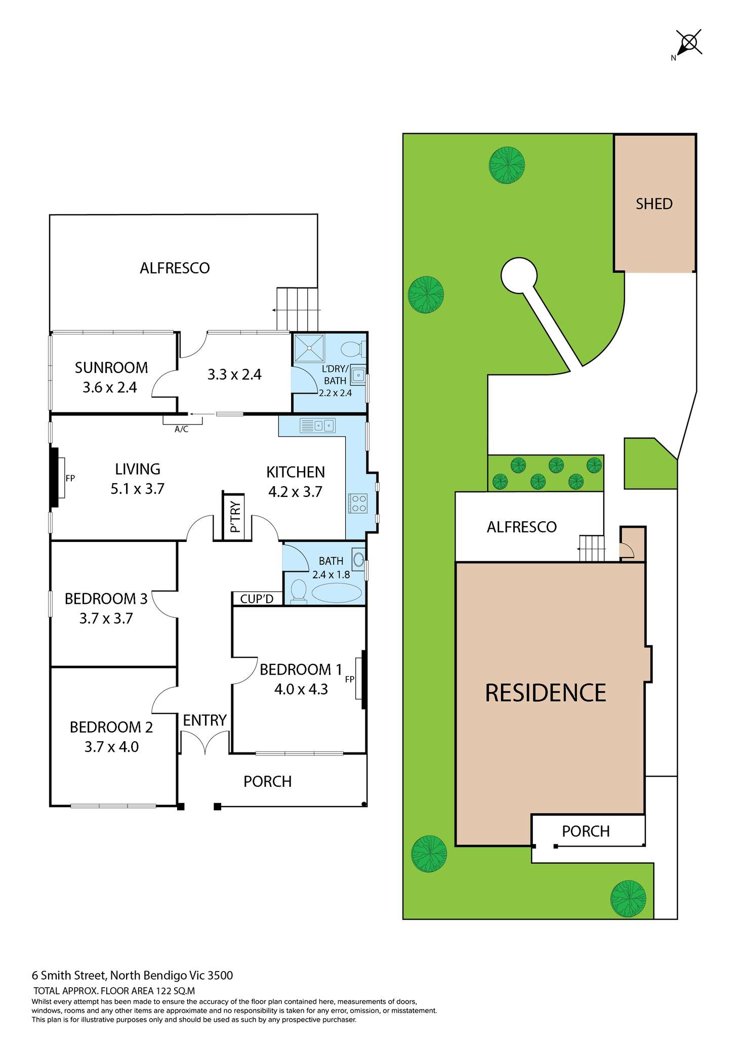 Floorplan of Homely house listing, 6 Smith Street, Bendigo VIC 3550