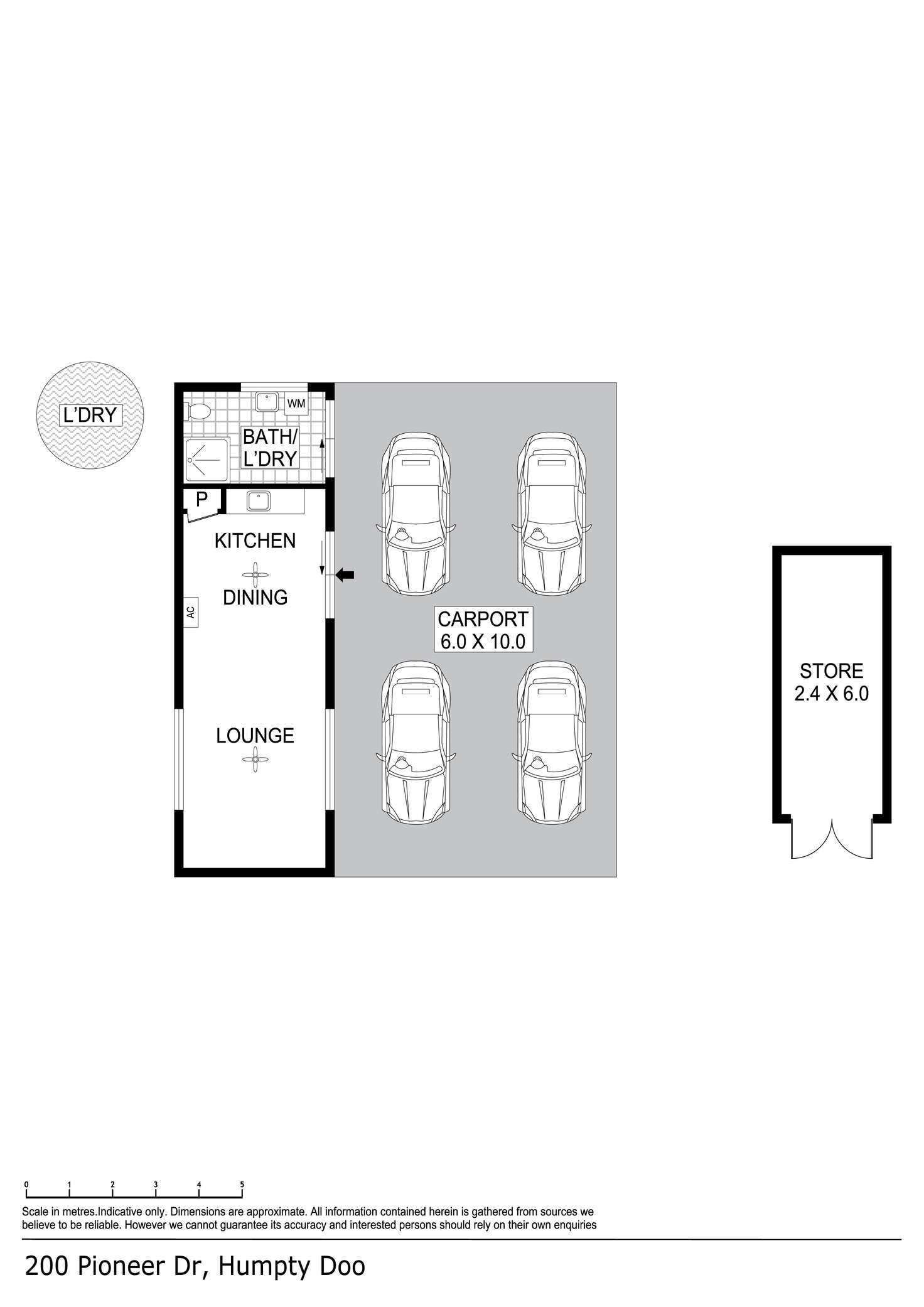 Floorplan of Homely house listing, 200 Pioneer Drive, Humpty Doo NT 836