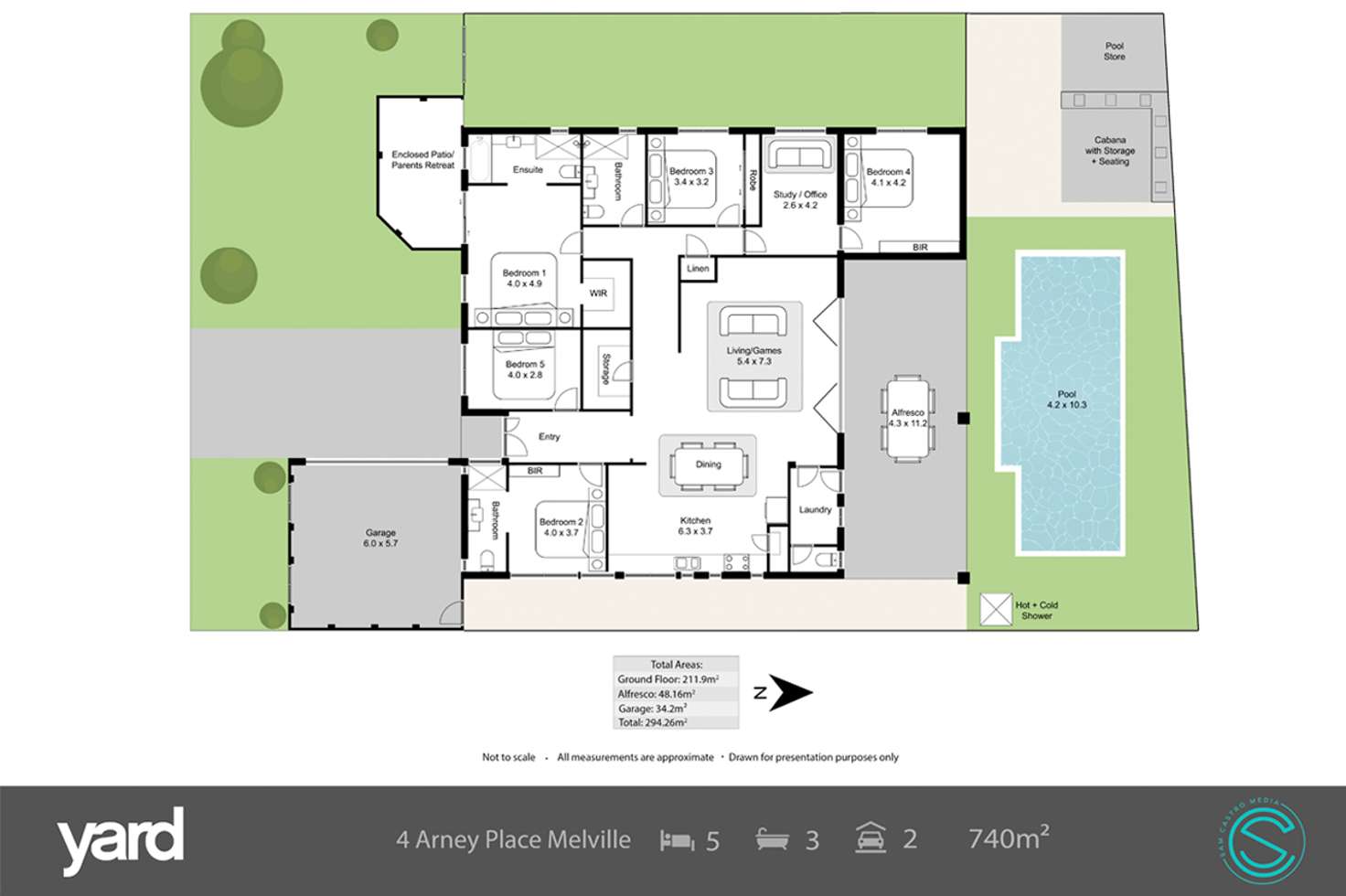 Floorplan of Homely house listing, 4 Arney Place, Melville WA 6156