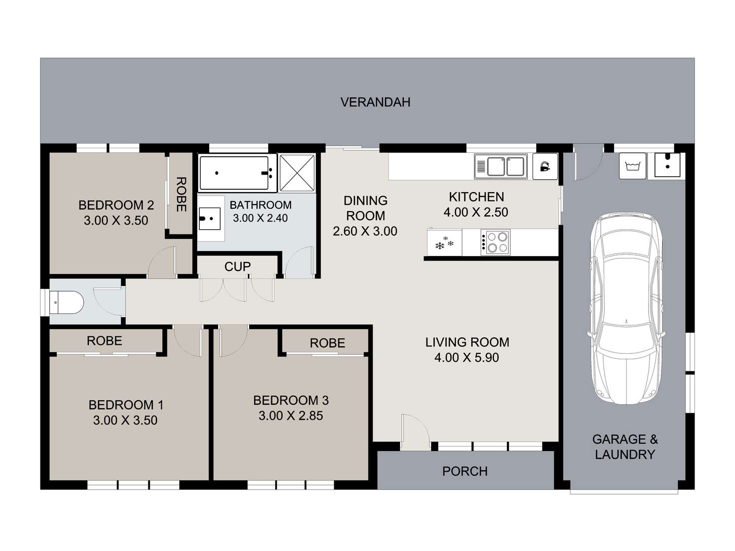 Floorplan of Homely house listing, 8 Wodonga Street, Clinton QLD 4680