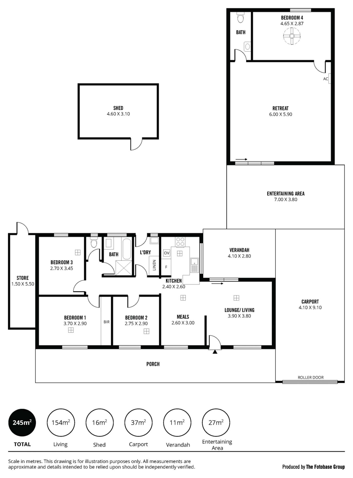 Floorplan of Homely house listing, 23 Guernsey Crescent, Salisbury North SA 5108