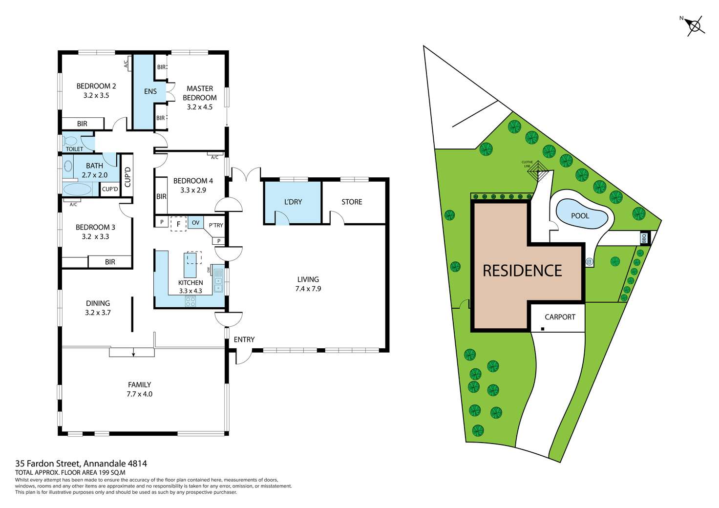 Floorplan of Homely house listing, 35 Fardon Street, Annandale QLD 4814