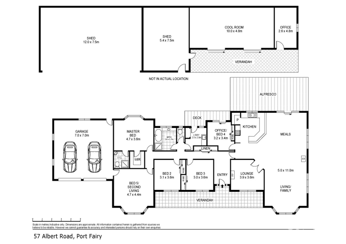 Floorplan of Homely house listing, 57 Albert Road, Port Fairy VIC 3284