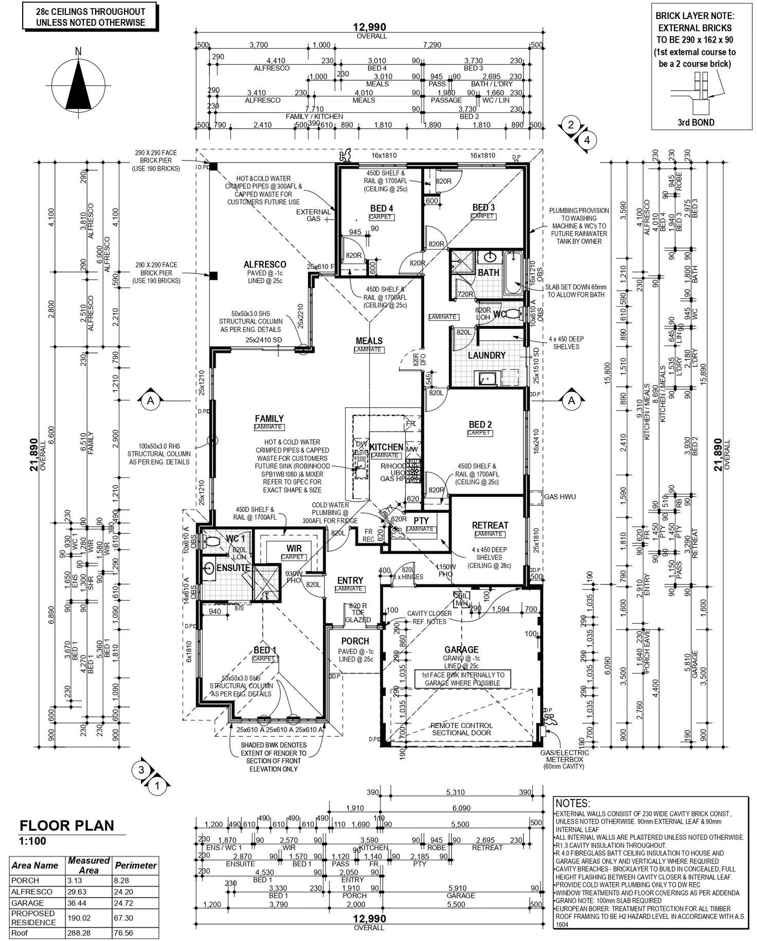 Floorplan of Homely house listing, 45 Allanson Drive, Byford WA 6122