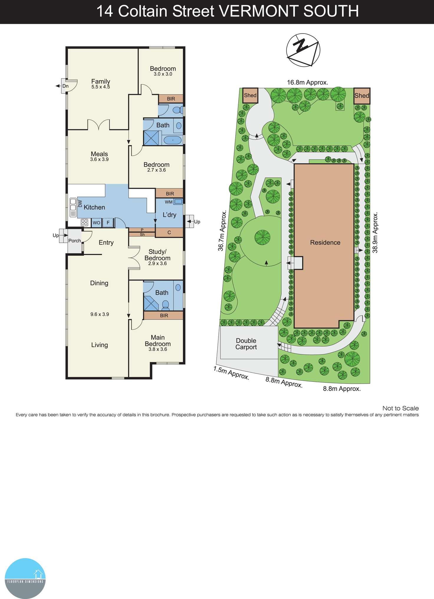 Floorplan of Homely house listing, 14 Coltain Street, Vermont South VIC 3133