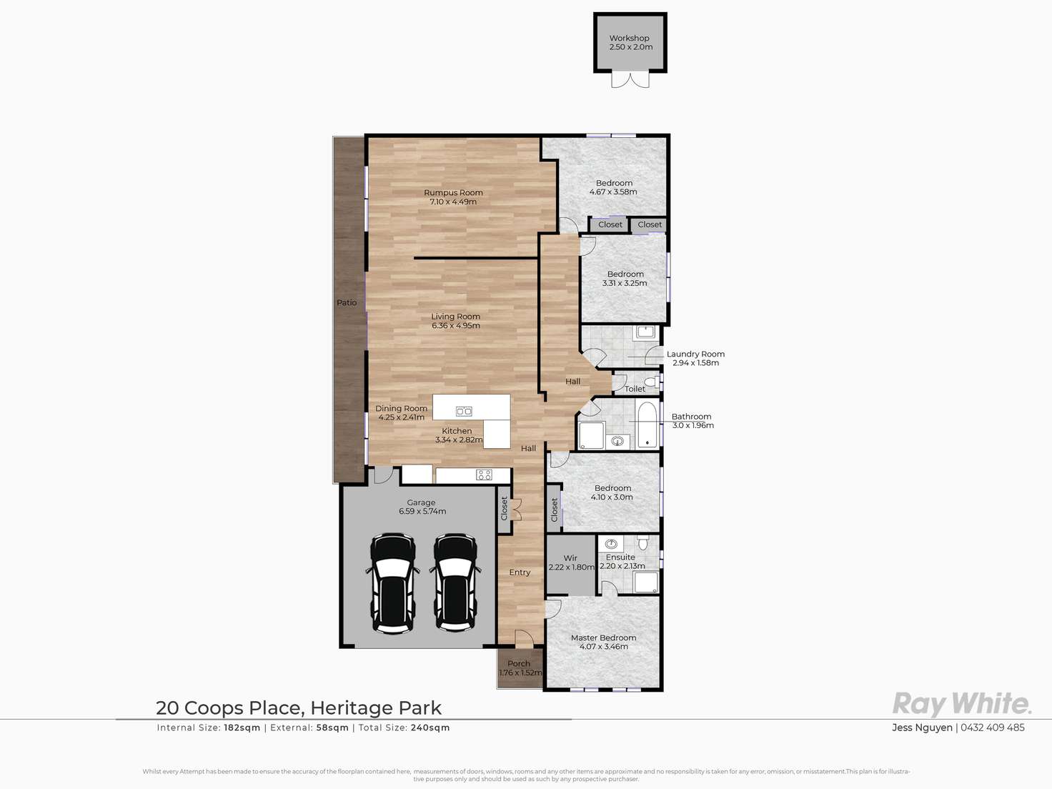 Floorplan of Homely house listing, 20 Coops Place, Heritage Park QLD 4118