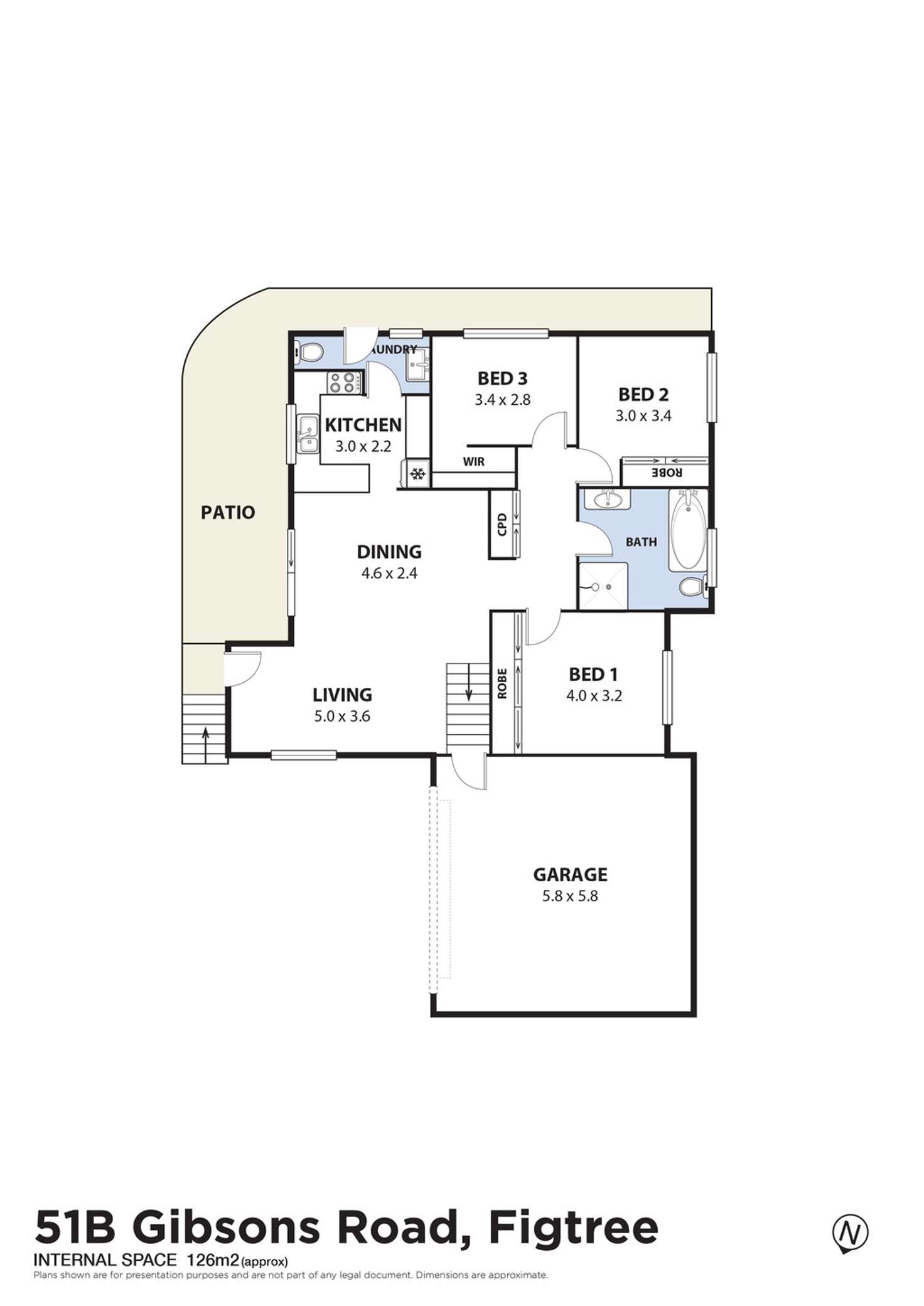 Floorplan of Homely house listing, 51b Gibsons Road, Figtree NSW 2525