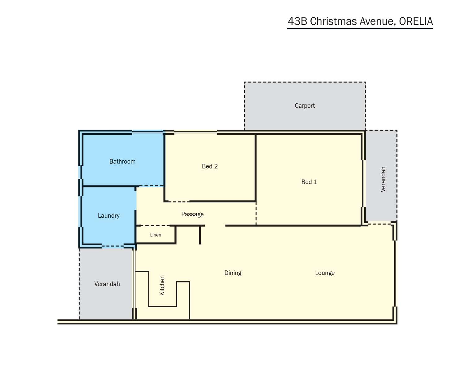 Floorplan of Homely house listing, 43B Christmas Avenue, Orelia WA 6167