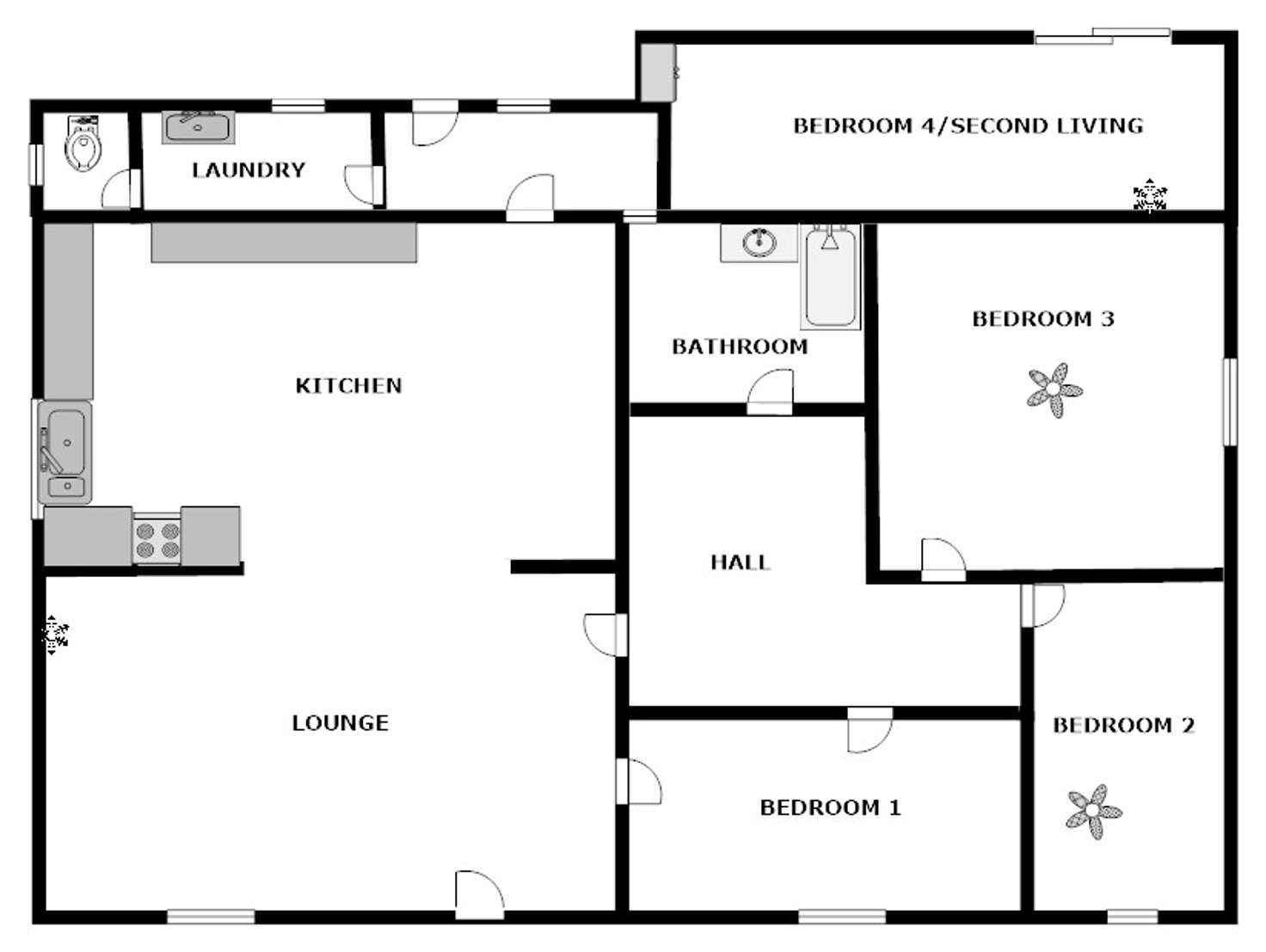 Floorplan of Homely house listing, 74 Naracoorte Road, Bordertown SA 5268