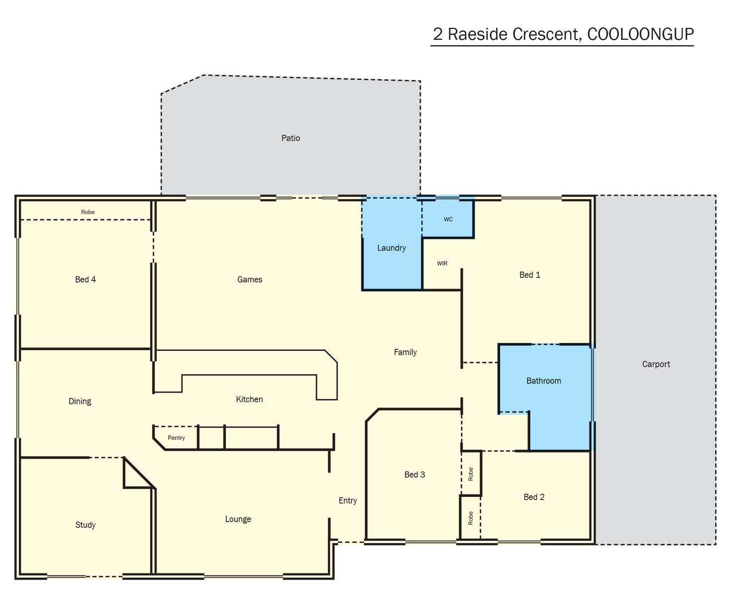 Floorplan of Homely house listing, 2 Raeside Crescent, Cooloongup WA 6168