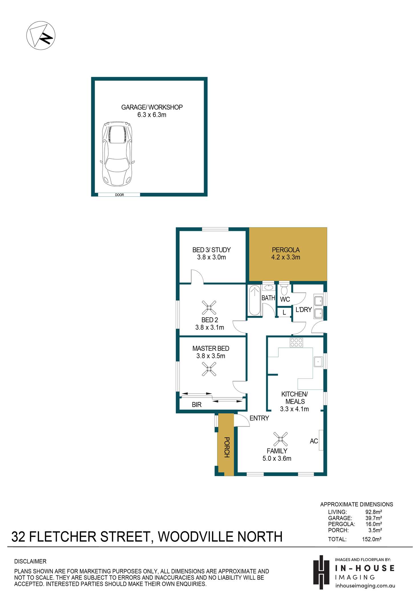Floorplan of Homely house listing, 32 Fletcher Street, Woodville North SA 5012