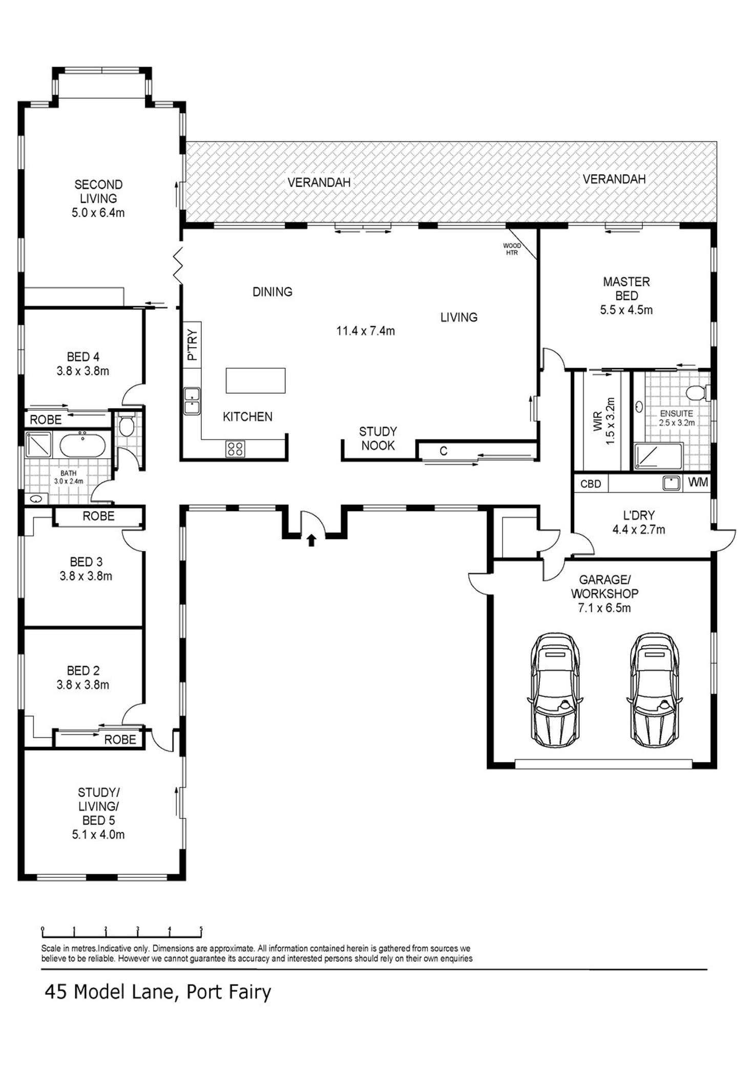 Floorplan of Homely house listing, 45 Model Lane, Port Fairy VIC 3284