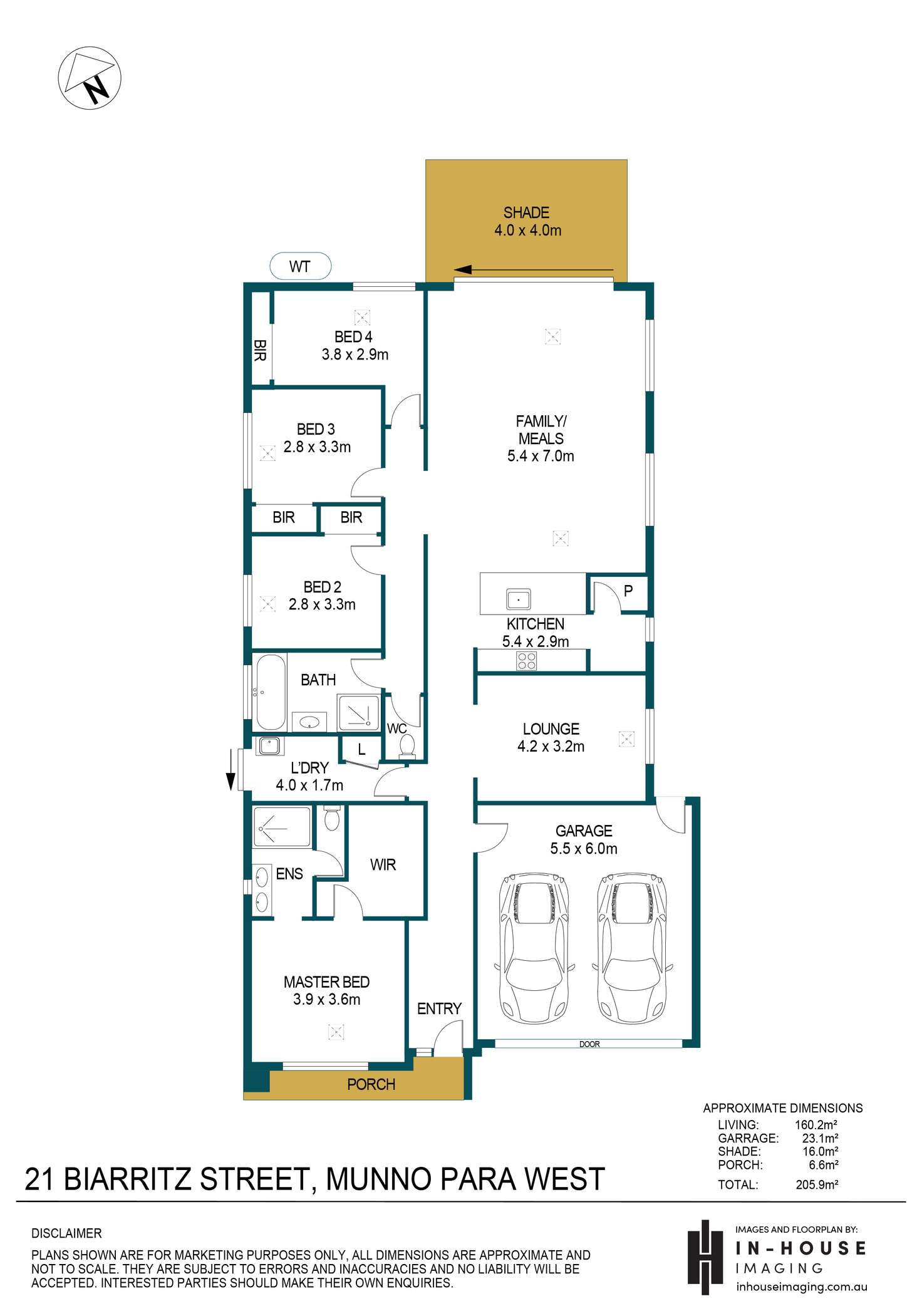 Floorplan of Homely house listing, 21 Biarritz Street, Munno Para West SA 5115