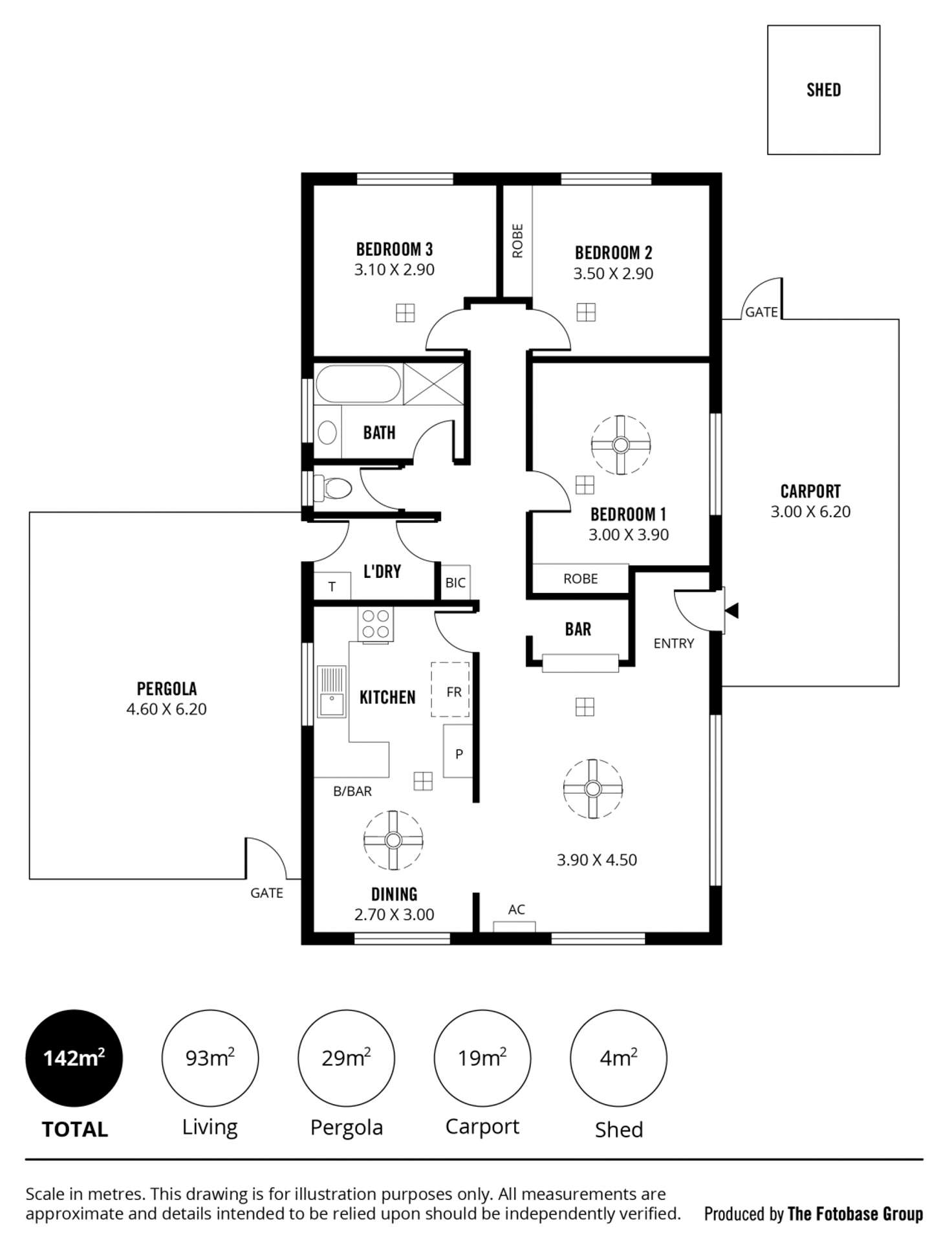 Floorplan of Homely house listing, 4 Beck Court, Paralowie SA 5108